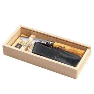 Opinel VR N°08 Inox Olive, dárkové balení s pouzdrem 001004 obraz