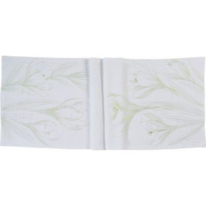 Sander Lněný běhoun na stůl Crocus, 50 x 150 cm, light blue/light green 73769-15 obraz