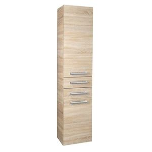 AQUALINE VEGA skříňka vysoká 35x184x31cm, dub platin VG985 obraz