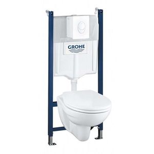 GROHE Solido Sada pro závěsné WC + klozet a sedátko softclose, tlačítko Skate Air, bílá 39117000 obraz