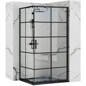 REA Sprchový kout Concept Black 80x100 REA-K6389 obraz