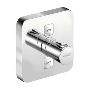KLUDI Push Termostatická baterie pod omítku pro 2 spotřebiče, chrom 389110538 obraz