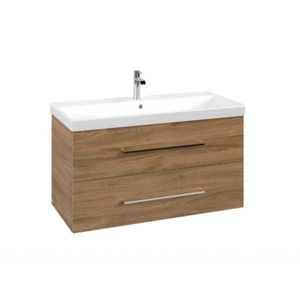 VILLEROY & BOCH Avento Umyvadlová skříňka, 98x51x45 cm, 2 zásuvky, Oak Kansas A89200RH obraz