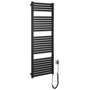AQUALINE TONDI-E elektrické otopné těleso rovné 450x1330 500 W, černá mat DE476T obraz