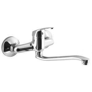 AQUALINE 35 nástěnná baterie, ramínko ploché zvýšené, chrom 52145 obraz
