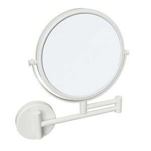 SAPHO X-ROUND WHITE kosmetické zrcátko závěsné, Ø 200, oboustranné, bílá mat XR006W obraz