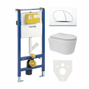 Mereo WC komplet pro sádrokarton s příslušenstvím MM02SETRA obraz