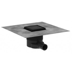 HANSGROHE RainDrain Brilliance Podlahová vpust, 10x10 cm, matná černá 56250670 obraz