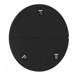 HANSGROHE ShowerSelect Comfort Ventil pod omítku, pro 3 spotřebiče, matná černá 15558670 obraz
