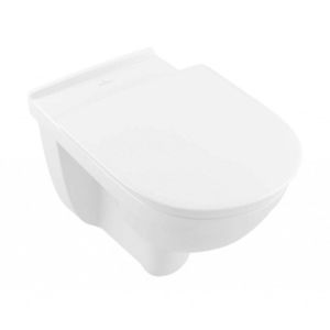 VILLEROY & BOCH ViCare Závěsné WC bezbariérové, zadní odpad, DirectFlush, CeramicPlus, alpská bílá 4695R0R1 obraz