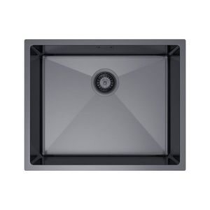 Jednokomorový ocelový dřez 54 x 44 cm PVD grafit, Velazo VELAZ5444B obraz