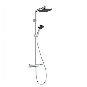 HANSGROHE Activera S Sprchový set s termostatem, průměr 24 cm, 2 proudy, EcoSmart, chrom 28078000 obraz