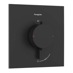 HANSGROHE Ecostat Comfort E Termostatická baterie pod omítku, matná černá 33710670 obraz