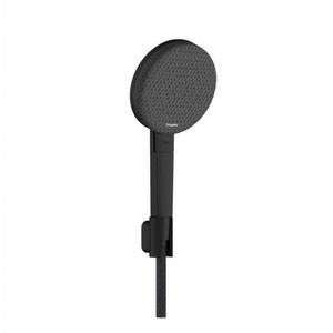 HANSGROHE Raindance Alive Select S Set sprchové hlavice, držáku a hadice, 3 proudy, EcoSmart, matná černá 24611670 obraz