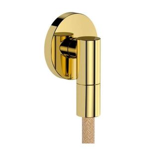 HANSGROHE FixFit Fine S Nástěnné kolínko, leštěný vzhled zlata 28882990 obraz