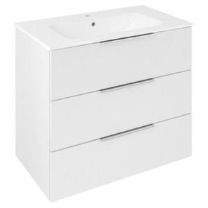 SAPHO CIRASA umyvadlová skříňka 79, 8x75x46cm, 3x zásuvka, bílá lesk CR831-3030 obraz