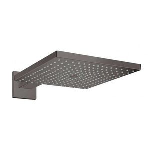 HANSGROHE Raindance E Hlavová sprcha, 30x30 cm, EcoSmart, kartáčovaný černý chrom 26239340 obraz
