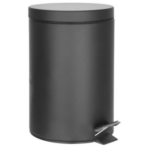 AQUALINE SIMPLE LINE odpadkový koš kulatý 12l, černá mat 26112 obraz