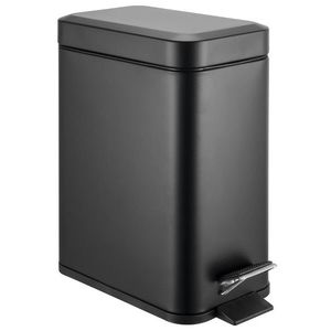 AQUALINE SIMPLE LINE odpadkový koš obdélníkový 5l, černá mat GAQ005B obraz