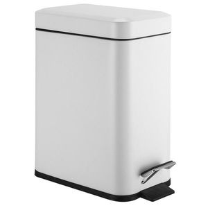 AQUALINE SIMPLE LINE odpadkový koš obdélníkový 5l, bílá mat GAQ005W obraz
