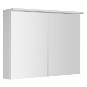 AQUALINE KAWA STRIP galerka s LED osvětlením 90x70x22cm, bílá WGL90S obraz