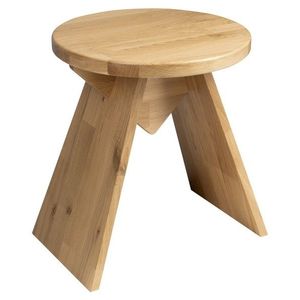 SAPHO ASTYLE kulatá stolička ø 36x41cm, masiv přírodní dub AS420 obraz