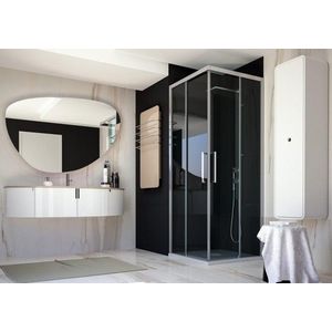 FORTE Čtvercový sprchový kout ESSENCE A1FS 80x80 cm BEA12DXA1+BEA12SXA1 obraz