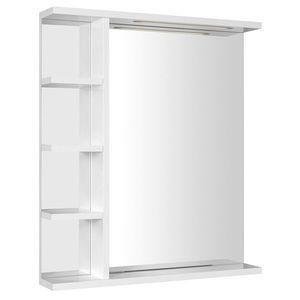 AQUALINE KORIN STRIP zrcadlo s LED osvětlením a policemi 60x70x12cm KO370S obraz