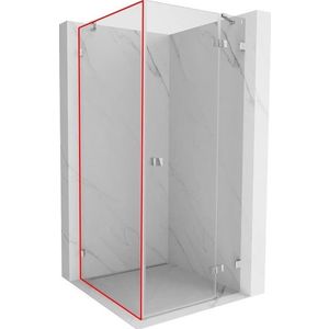 MEXEN LUNAR walk-in 100x200 cm 8mm transparent levá 830-100-000-00-00-L obraz