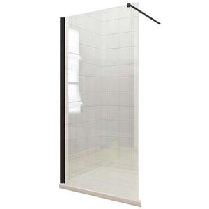 Sprchová zástěna WALK-IN Fiord 100 x 195 černý profil obraz