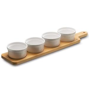 Sada 4 misek na dip 100ml 39.7x9x1cm bílá Könighoffer obraz