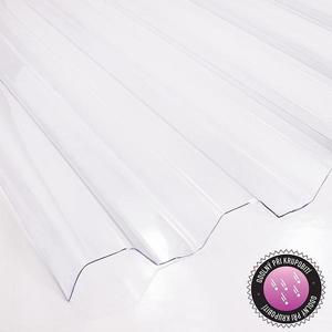 Trapézová deska PC 2000 x 900 x 0, 5 mm čirá obraz
