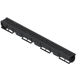 Plastový odvodňovací žlab EASY1, polypropylenový rošt 9x9x100 cm obraz