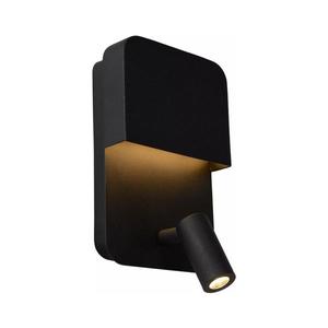 Lucide Lucide 79200/08/30 - LED Nástěnné svítidlo BOXER LED/5W/230V + LED/5W USB černá obraz