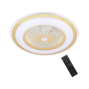 LED Stmívatelné stropní svítidlo s látorem ZEPHYR LED/48W/230V zlatá + DO obraz