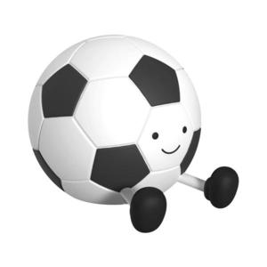 LED Stmívatelná dětská dotyková lampa FOOTBALL LED/2W/5V USB 1200 mAh bílá/černá obraz
