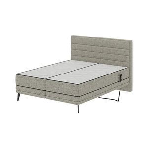 Elektrická polohovací čalouněná postel s matracemi MILA 180x200 cm šedá obraz