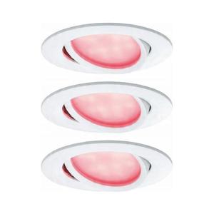 Paulmann Paulmann 93940 -SADA 3x LED RGBW/2W IP23 Stm koupelnové podhledové svítidlo 230V obraz