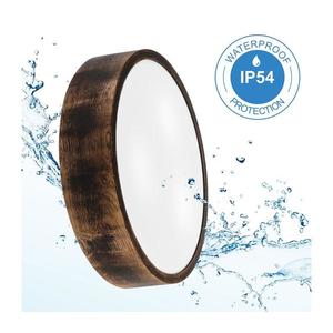 Koupelnové stropní svítidlo OAK SMOKY 3xE27/15W/230V IP54 ø 37, 5 cm dub/hnědá obraz