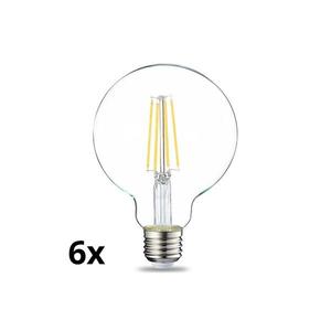 SADA 6x LED Stmívatelná žárovka VINTAGE G93 E27/8W/230V 2700K obraz