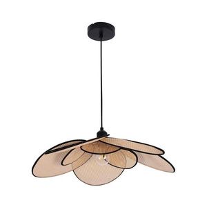Lustr na lanku TOBAGO 1xE27/20W/230V pr. 60 cm béžová obraz