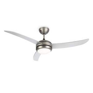Klarstein El Paso, stropní ventilátor, 52", závit E -27, 3 lopatky, stříbrný vzhled obraz