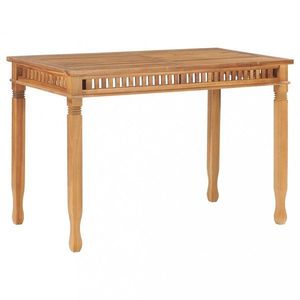 Zahradní jídelní stůl 120 x 65 cm teakové dřevo Dekorhome obraz
