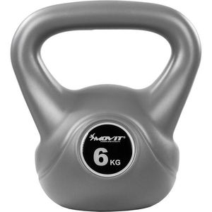 63183 Movit Kettlebell činka, 6 kg, šedá/černá obraz