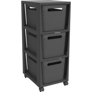 Rotho 92310 Brisen komoda, 3 x 16 l, antracit obraz