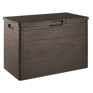 WOODYS zahradní plastový úložný box 160 L, hnědá obraz