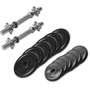 Gorilla Sports Sada jednoručních činek- 27, 5 kg, pogumovaná obraz