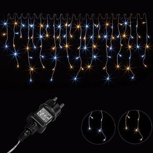 VOLTRONIC® 67396 Vánoční světelný déšť - 5 m, 200 LED, teple/studeně bílý obraz
