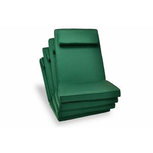 Divero Garth 2341 4 x kvalitní potah na židli s vysokým opěradlem, zelený obraz