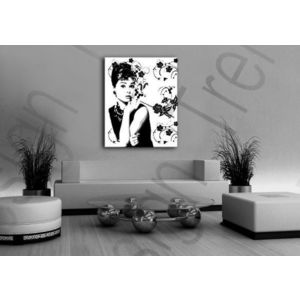 Ručně malovaný obraz POP Art Sleva -15% Audrey Hepburn ah4 | různé velikosti obraz